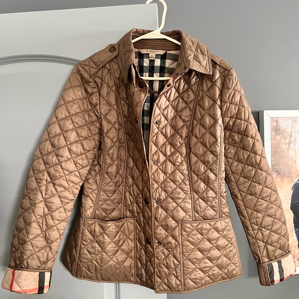 Burberry Quilted Tan Utility Jacket